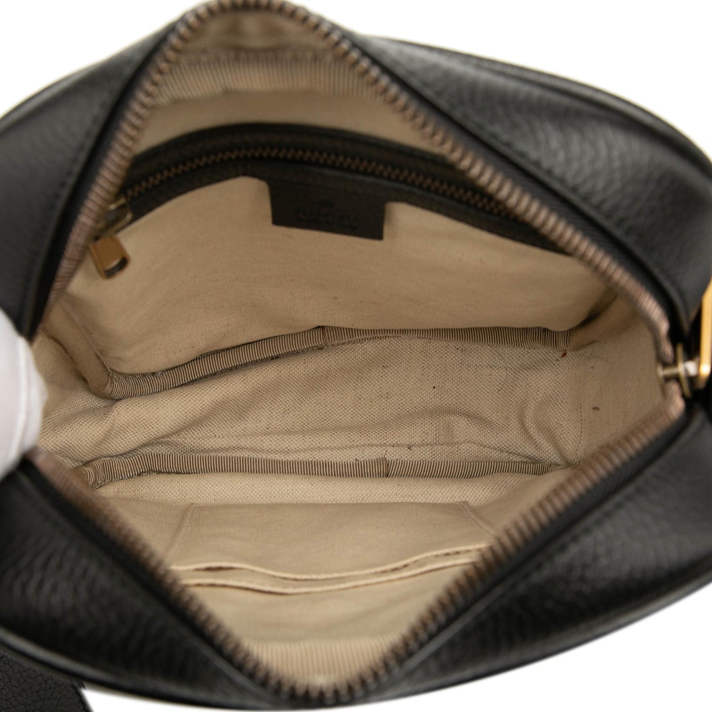 Gucci Grained Calfskin Logo Crossbody