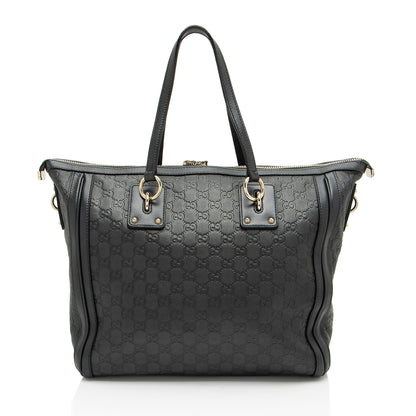 Gucci Guccissima Leather Charm Medium Tote (SHF-pSuRcq)