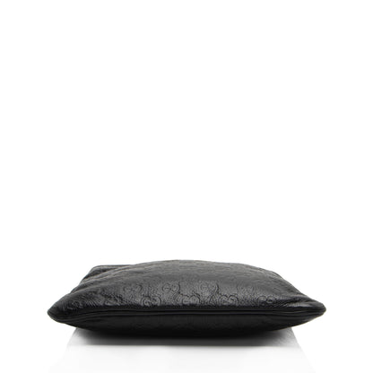 Gucci Guccissima Leather Flat Messenger (SHF-b6Jy3q)