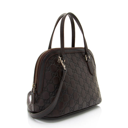 Gucci Guccissima Leather Dome Small Satchel