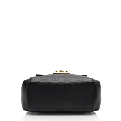 Gucci Guccissima Leather Padlock Backpack