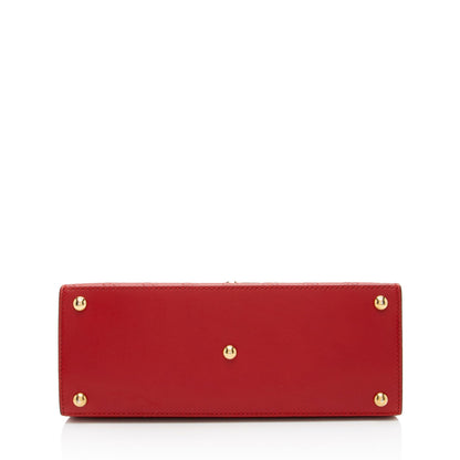 Gucci Guccissima Leather Padlock Small Top Handle