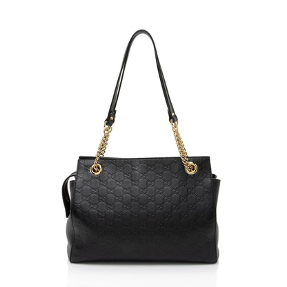 Gucci Guccissima Leather Signature Large Tote