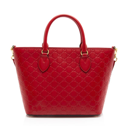 Gucci Guccissima Leather Signature Medium Tote (SHF-yGmr7n)