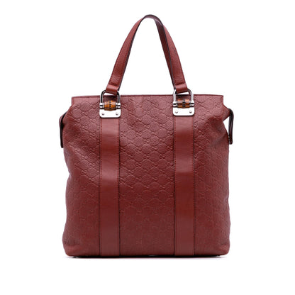 Gucci Guccissima Tender Bamboo Bar Tote
