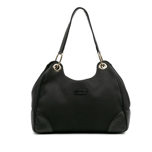 Gucci Guccissima Trimmed Canvas Colbert Shoulder Bag