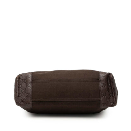 Gucci Guccissima Trimmed Canvas Crossbody