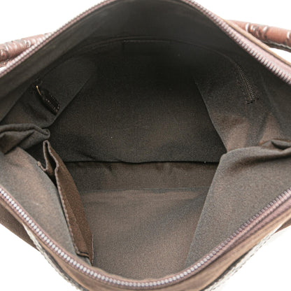 Gucci Guccissima Trimmed Canvas Shoulder Bag