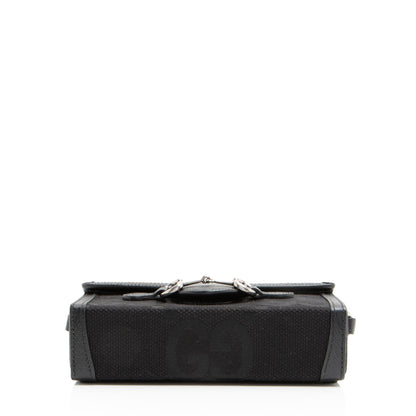 Gucci Jumbo GG Canvas Horsebit 1955 Mini Shoulder Bag