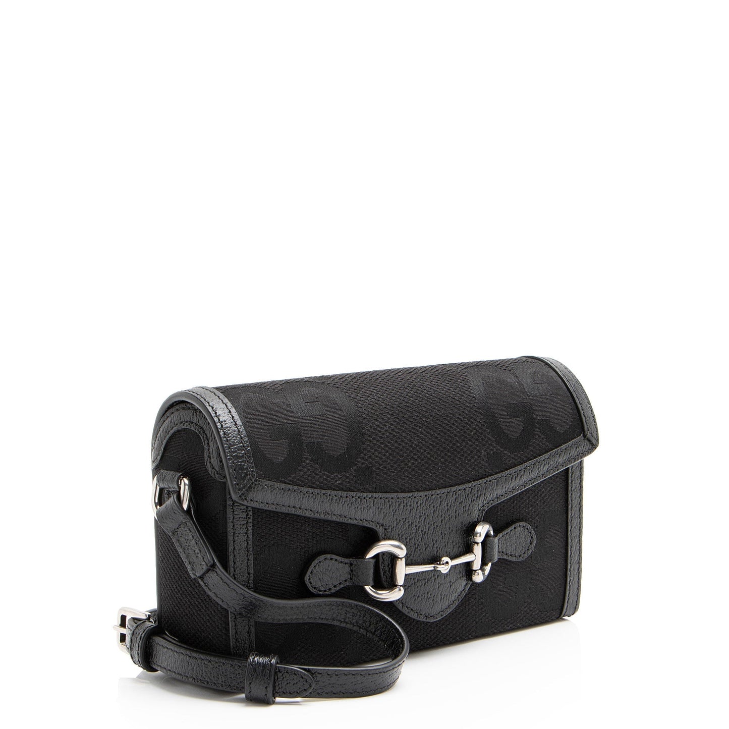 Gucci Jumbo GG Canvas Horsebit 1955 Mini Shoulder Bag