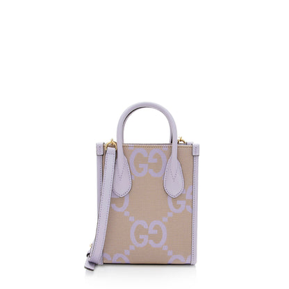 Gucci Jumbo GG Canvas Vertical Mini Tote