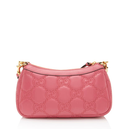 Gucci Jumbo GG Matelasse Leather Chain Small Crossbody