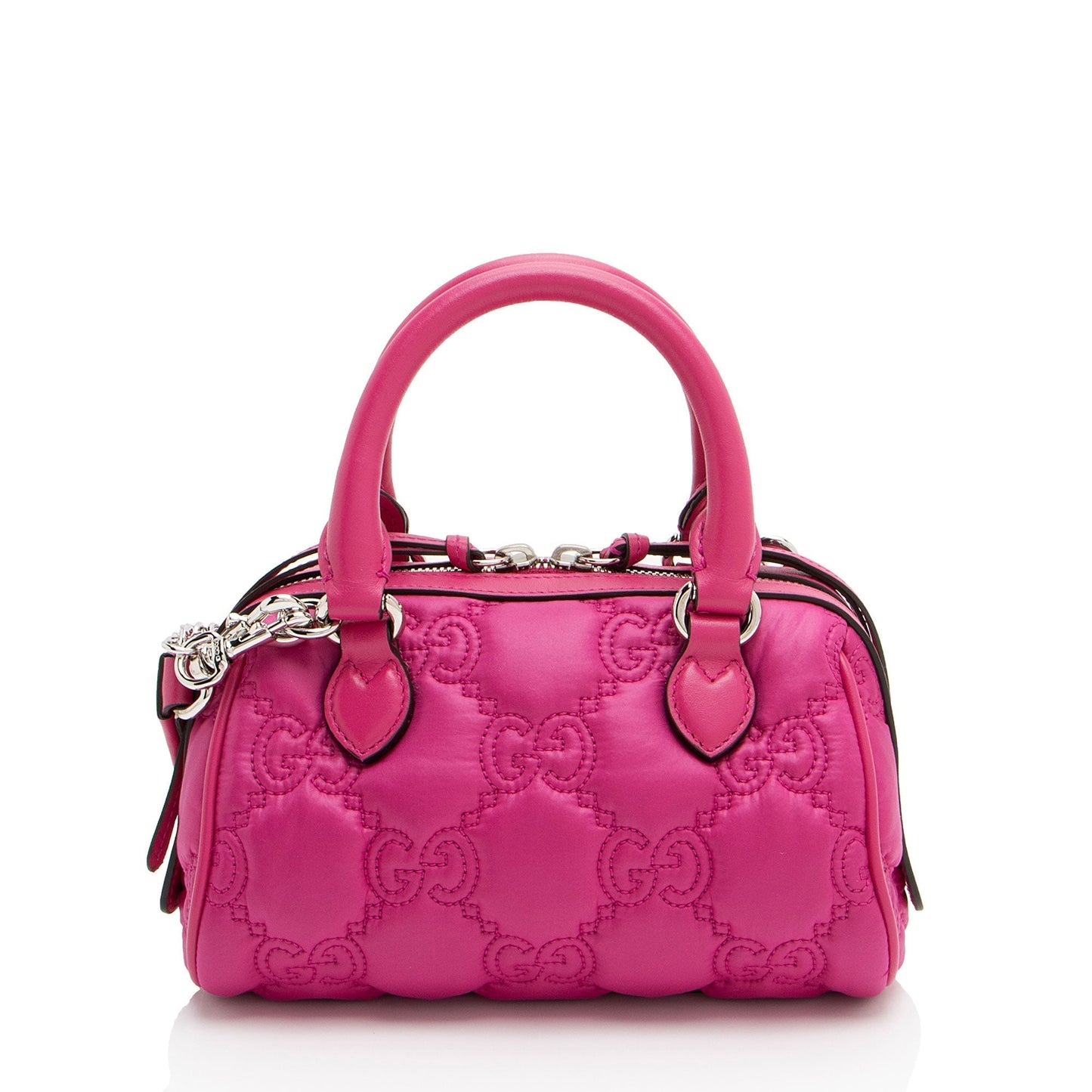 Gucci Jumbo GG Matelasse Nylon Mini Bowling Bag