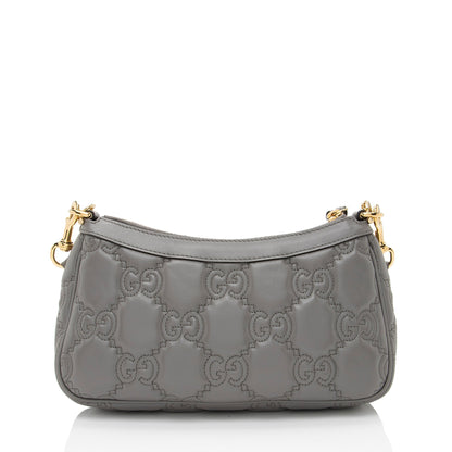 Gucci Jumbo GG Matelasse Leather Chain Small Crossbody