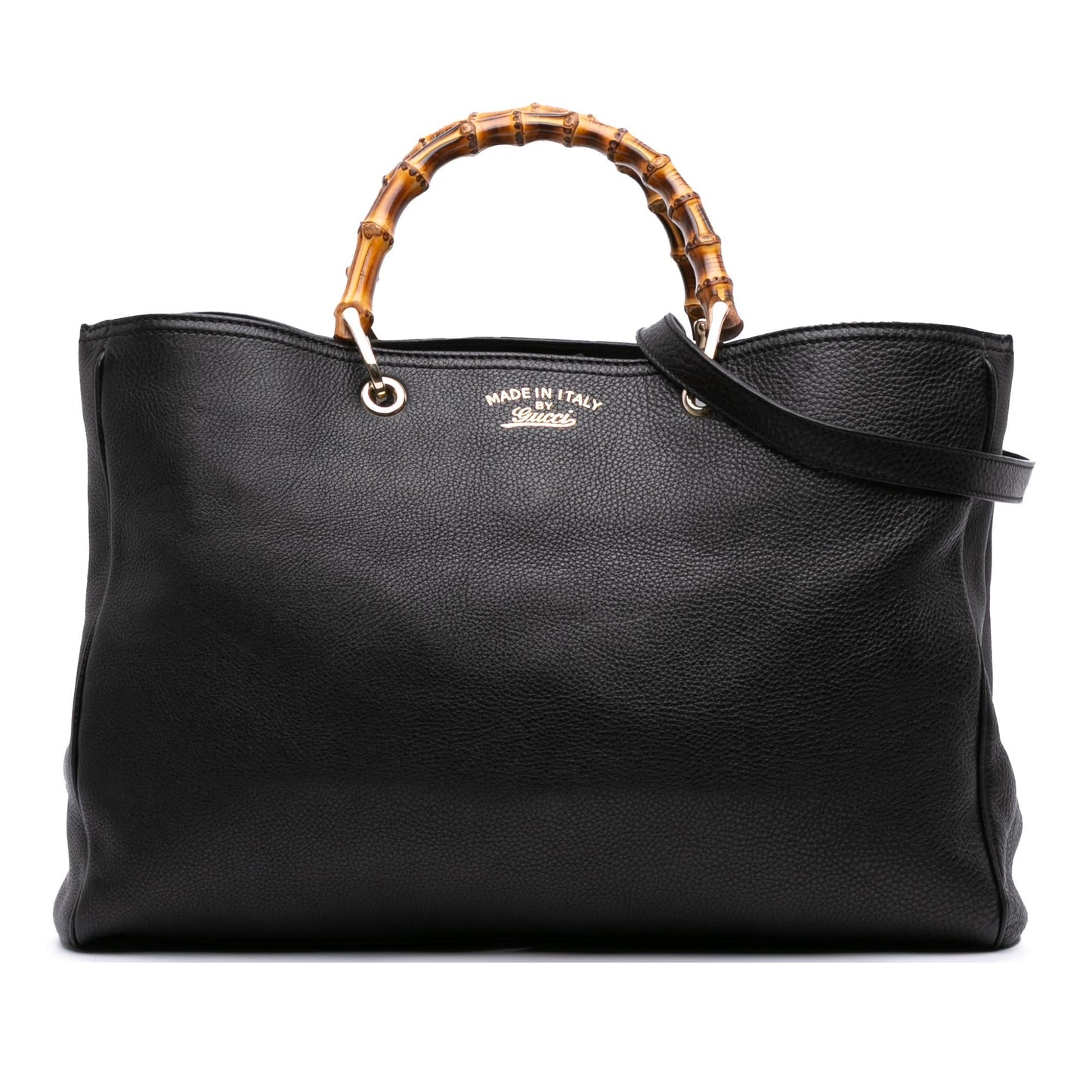 Gucci Large Calfskin Bamboo Shopper Satchel