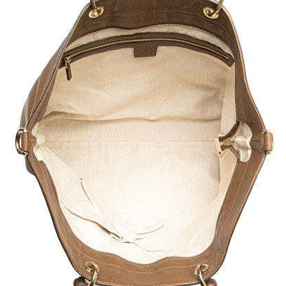 Gucci Large Calfskin Bamboo Shopper Satchel