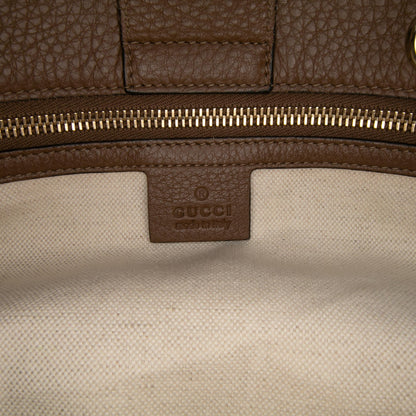 Gucci Large Calfskin Bamboo Shopper Satchel