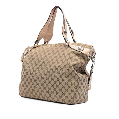 Gucci Large GG Canvas Icon Bit Satchel