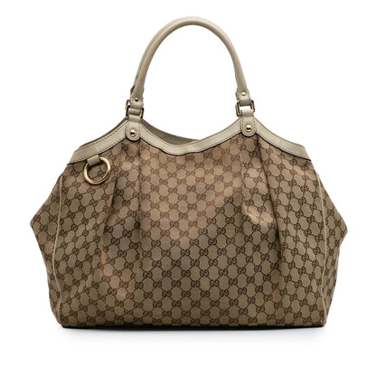 Gucci Large GG Canvas Sukey Tote
