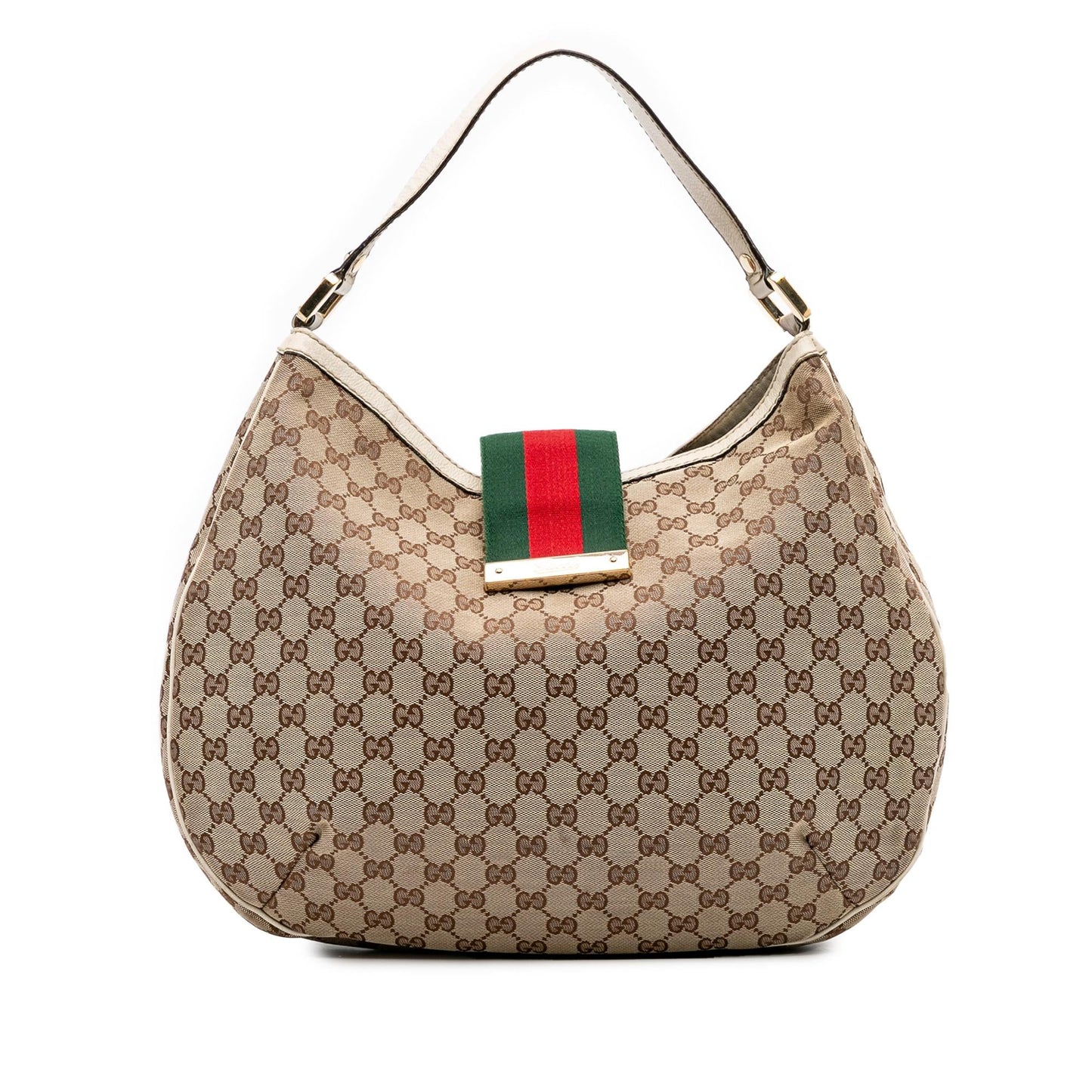 Gucci Large GG Canvas Web New Hobo