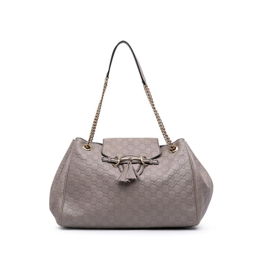 Gucci Large Guccissima Emily Chain Shoulder Bag
