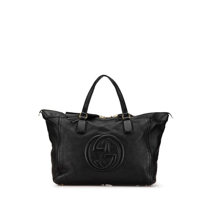 Gucci Large Leather Soho Zip Tote
