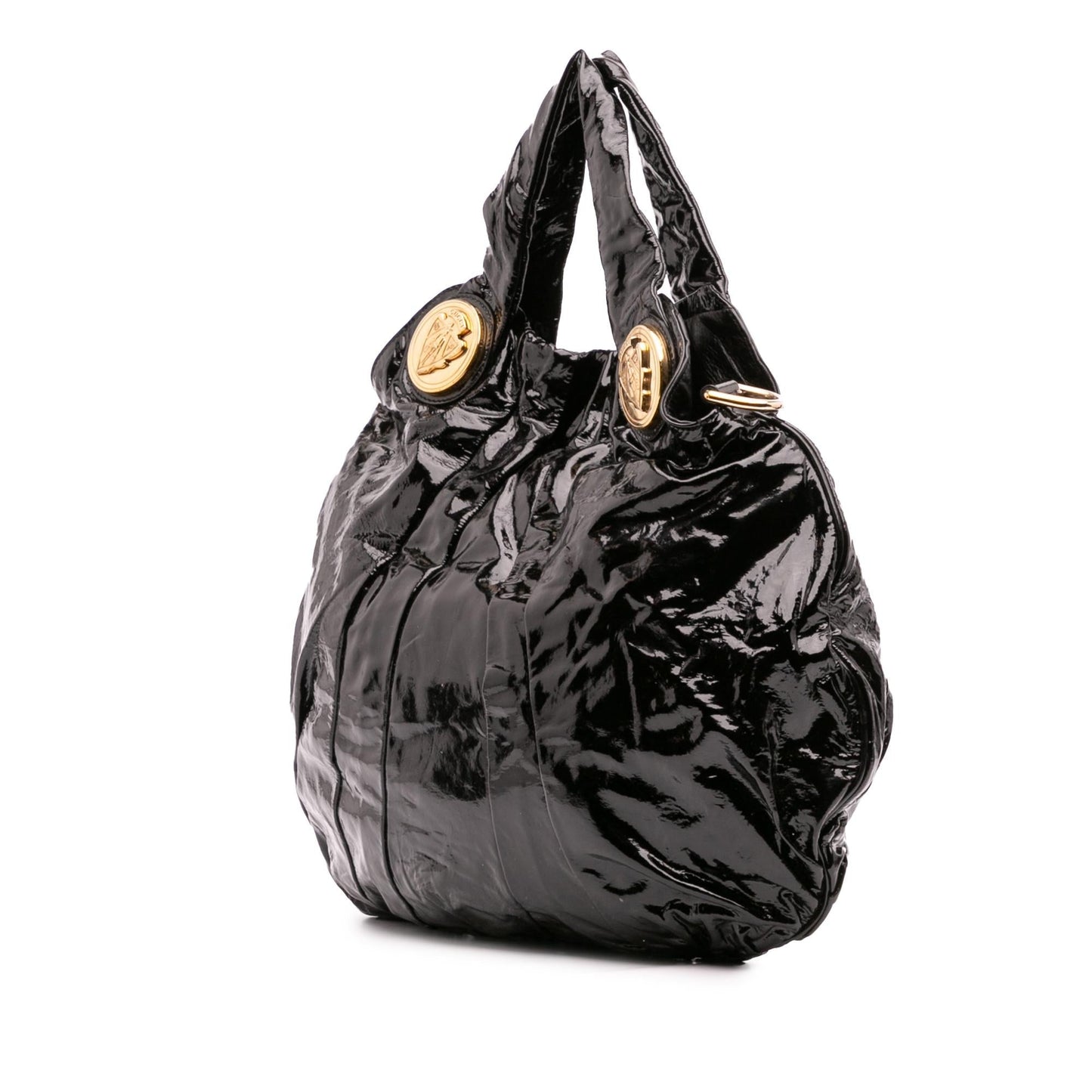 Gucci Large Patent Hysteria Satchel