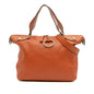 Gucci Large Pebbled Calfskin Icon Bit Satchel