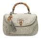 Gucci Large Speckled Leather New Bamboo Top Handle Bag