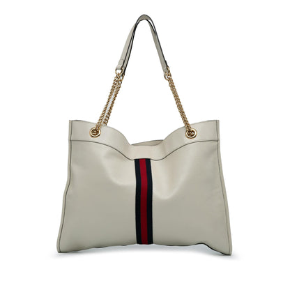 Gucci Large Web Leather Rajah Tote (SHG-dbxSwX)