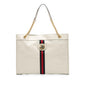 Gucci Large Web Leather Rajah Tote