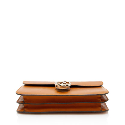 Gucci Leather 1973 Flap Medium Shoulder Bag