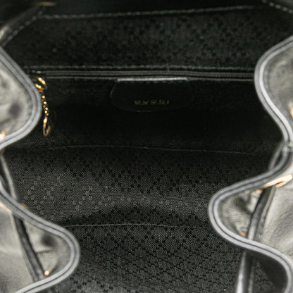 Gucci Leather Bamboo Backpack