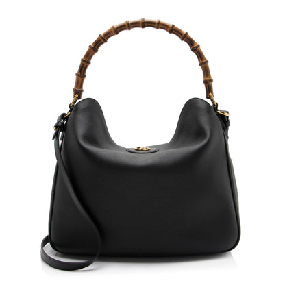 Gucci Leather Bamboo Diana Large Shoulder Bag (SHF-sWgjQL)