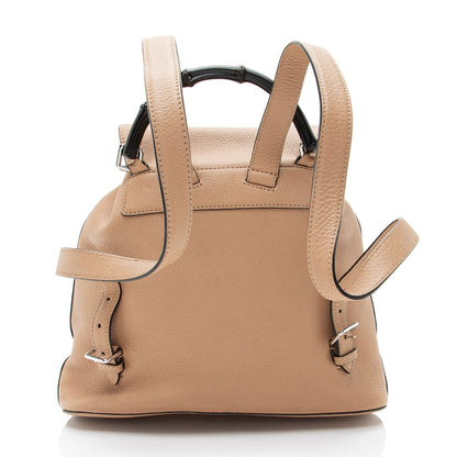 Gucci Leather Bamboo Medium Backpack