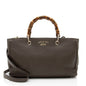 Gucci Leather Bamboo Medium Shopper Tote (SHF-Euai2t)