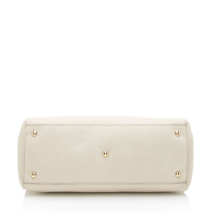 Gucci Leather Bamboo Medium Shopper Tote