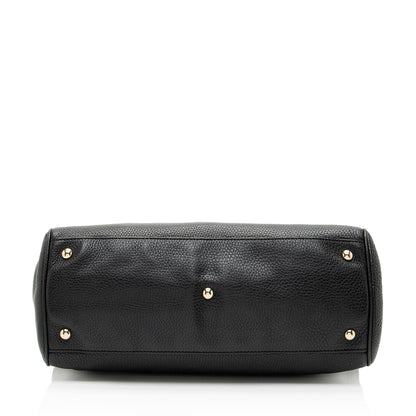Gucci Leather Bamboo Medium Shopper Tote