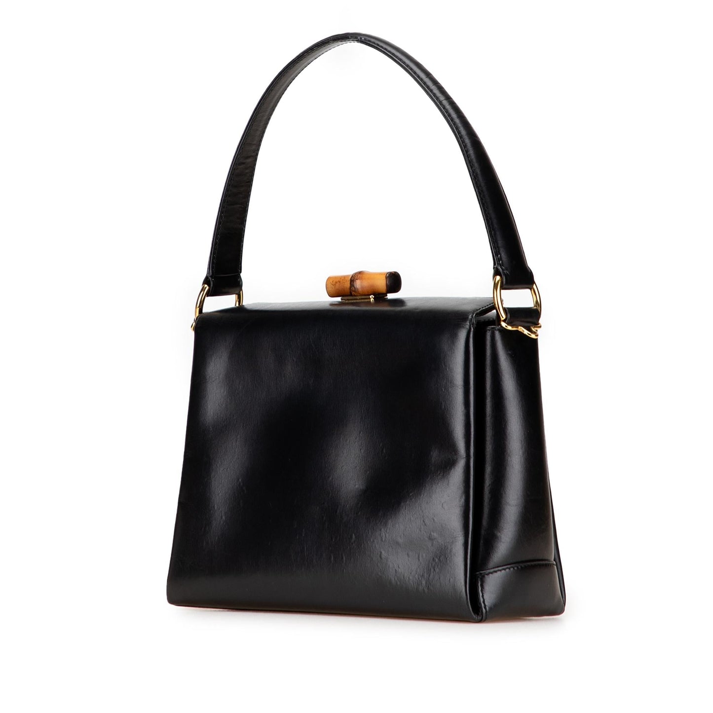 Gucci Leather Bamboo Satchel