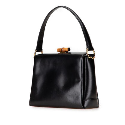 Gucci Leather Bamboo Satchel
