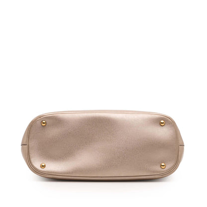 Gucci Leather Bright Bit Satchel
