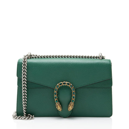 Gucci Leather Crystal Dionysus Medium Shoulder Bag