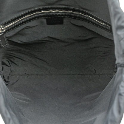 Gucci Leather Gucci Ghost Drawstring Backpack