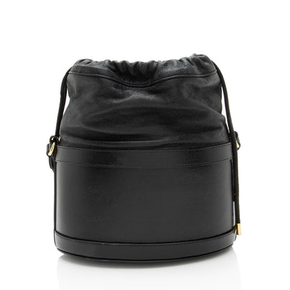 Gucci Leather Horsebit 1955 Drawstring Bucket Bag