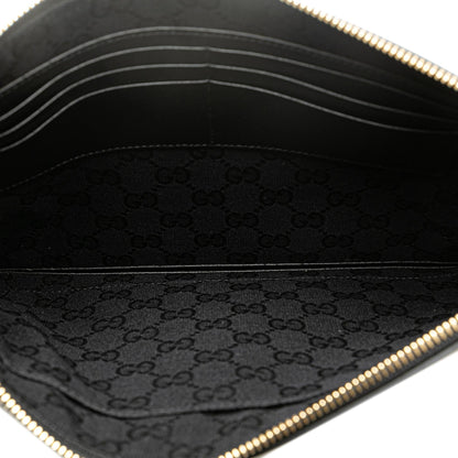 Gucci Leather Horsebit 1955 Zip Clutch