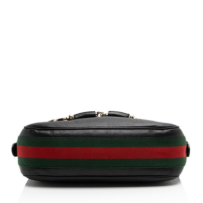 Gucci Leather Web Heritage Horsebit Large Hobo (SHF-yRvuke)