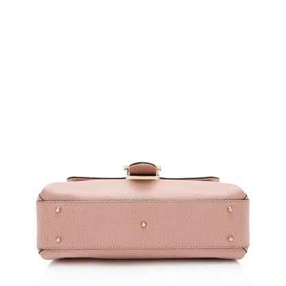 Gucci Leather Interlocking G Small Top Handle (SHF-WEVYEv)