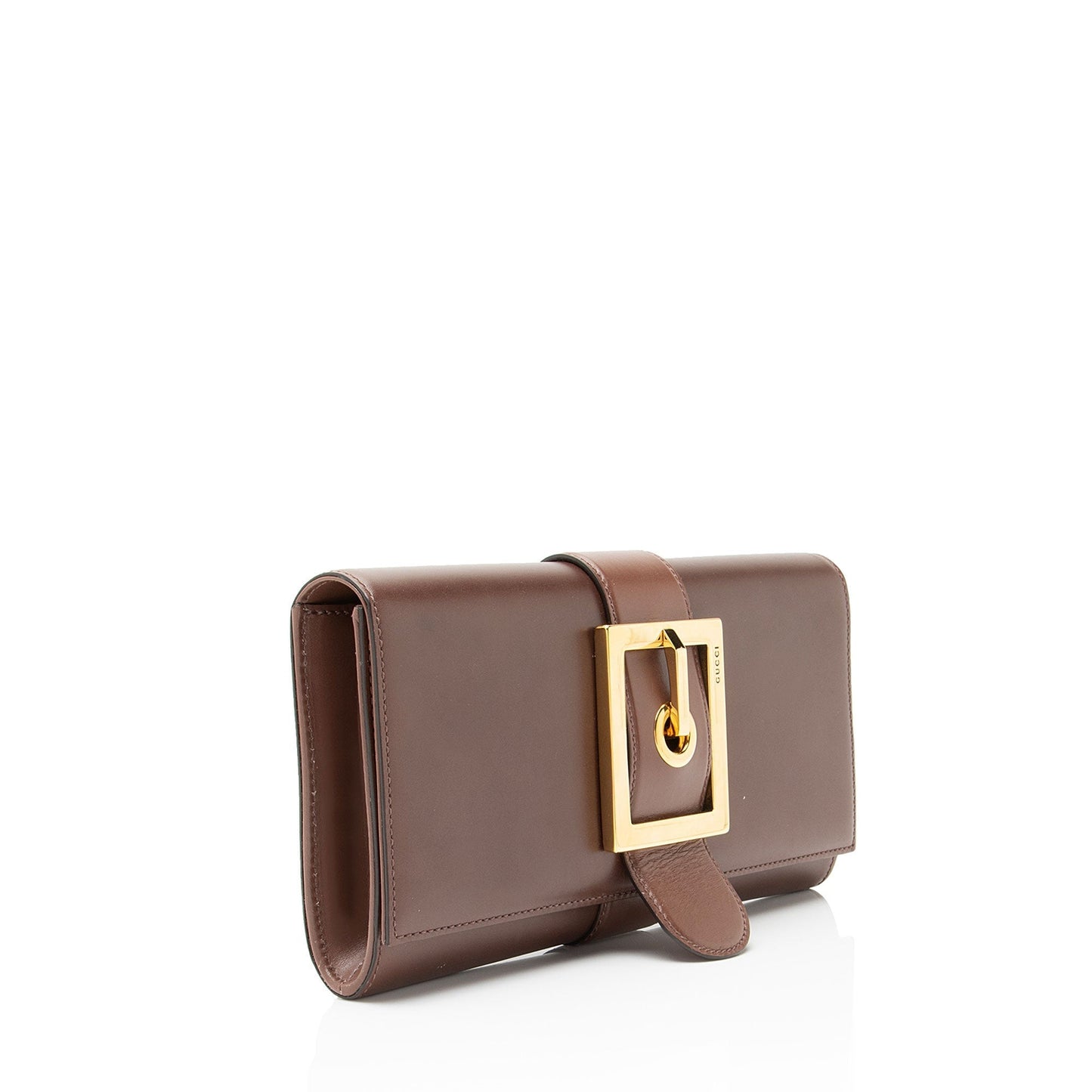 Gucci Leather Buckle Clutch