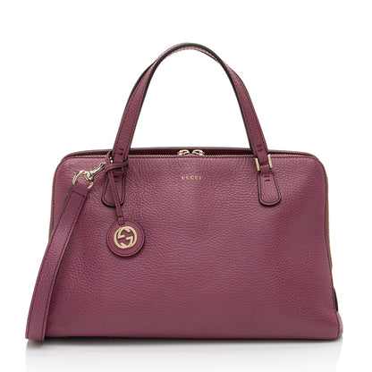 Gucci Leather Dollar Satchel