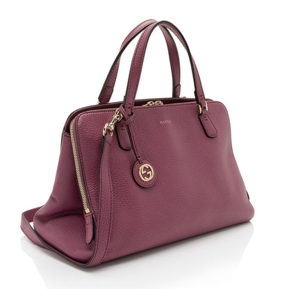 Gucci Leather Dollar Satchel
